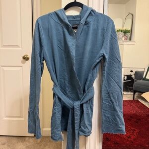 vintage Lucky Brand hooded wrap sweater